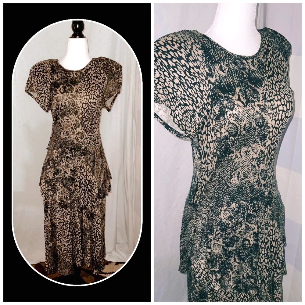 80’s Vintage Snakeskin Dress